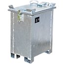 Lithium-ionen-magazijnbak LIL 30, plaatstaal, afsluitbaar deksel, 3-voudig stapelbaar, B 400 x D 600,