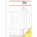 Livre combiné (commande/bon de livraison/facture) SD017 sigel®, format A5 portrait, 2 x 4 feuilles