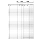 Livre de comptes avec TVA Favorit, 50 x 2 feuilles, D/I/F