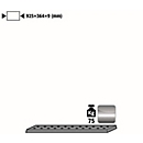 Lochblecheinsatz Standard für asecos Sicherheitsschränke der UB90 Serie, Edelstahl 1.4016, B 925 x T 364 x H 9 mm, bis 75 kg