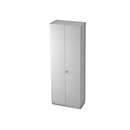 Locker, left-hand shelves, W 800 x D 420 mm, luminous grey