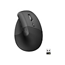 Logitech Lift for Business - Droitier - Conception verticale - Optique - RF sans fil + Bluetooth - 4000 DPI - Graphite