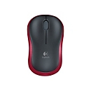 Logitech M185 - Maus - 2.4 GHz - Rot