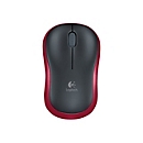 Logitech M185 - Maus - 2.4 GHz - Rot