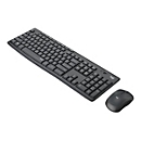 Logitech MK295 Silent - Tastatur-und-Maus-Set - kabellos - 2.4 GHz - Pan-Nordic - Graphite