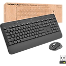 Logitech Signature MK650 Tastatur-Maus-Set, Bluetooth 5.1, SmartWheel, Silent-Touch-Technologie, QWERTZ, schwarz