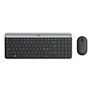 Logitech Slim Wireless Combo MK470 - Tastatur-und-Maus-Set - Nordisch - Graphite
