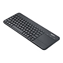 Logitech Wireless Touch Keyboard K400 Plus - Tastatur - kabellos - 2.4 GHz - Französisch - Schwarz