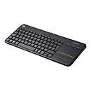 Logitech Wireless Touch Keyboard K400 Plus - Tastatur - kabellos - 2.4 GHz - Nordisch - Schwarz