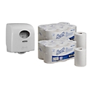 Lot éco essuie-mains en bobine Scott Control Slim Kimberly Clark + distributeur gratuit