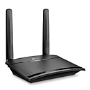 LTE Router tp-link TL-MR100, für bis zu 32 Geräte, als WLAN Router mit 300 Mbit/s nutzbar, SIM-Kartenslot, LAN/WAN Ports, 2 abnehmbare Antennen