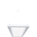 Luminaire suspendu à LED Dotlux OFFICE, puissance 54 W, 5670 lm, 3000-5500 K, intensité lumineuse réglable sur 3 niveaux, blanc de sécurité RAL 9003