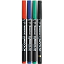 Lumocolor Overheadpen universele stift,  M, WF, gesorteerd, set van 4