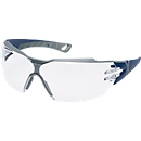 Lunettes à branches pheos cx2 fbl sv Uvex, EN 166, EN 170, polycarbonate transparent, monture bleu/vert, 5 p.