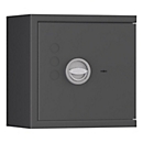 Lyra 1 kluis, weerstandsklasse I volgens EN 1143-1, volume 16 l, deur rechts scharnierend, dubbelbaard slot met 2 sleutels, 1 legbord, incl. verankeringsmateriaal, B 400 x D 270 x H 405 mm, grafietgrijs RAL 7024