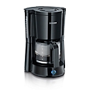 Machine à café Severin KA 4815, 1000 W, pour jusqu'à 10 tasses, arrêt automatique, système anti-gouttes, indicateur de niveau d'eau, avec verseuse en verre, noir