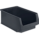 Magazijnbak LF 532 SSI Schäfer - gerecycleerde kunststof - L 500 x B 312 x H 200 mm - 23,5 l - ijzergrijs - 10 stuks