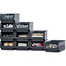 Magazijnbak LF 532 SSI Schäfer - gerecycleerde kunststof - L 500 x B 312 x H 200 mm - 23,5 l - ijzergrijs - 10 stuks