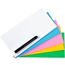 Magic Chart Notes Legamaster, rectangulaire, vierge, utilisable des deux côtés, inscriptible, autocollant, marqueur pour tableau inclus, L 200 x H 100 mm, polypropylène, couleurs assorties, 5 x 100 pièces