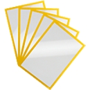 Magneetlijst Duraframe Magnetisch, A4, geel, 5 stuks