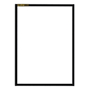 Magneetlijst - PVC - A4 staand - zwart - 5 stuks - ons merk Schäfer Shop Pure