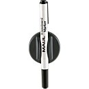 Magnetic board wiper with pen