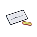 Magnetische naambadges, zwart, 10 st.