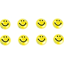 magnets, smilies, 20 mm, 8 pieces