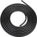 Manguera de cable en espiral, negro