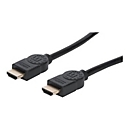Manhattan HDMI Cable with Ethernet, 4K@60Hz (Premium High Speed), 5m, Male to Male, Black, Ultra HD 4k x 2k, Fully Shielded, Gold Plated Contacts, Lifetime Warranty, Polybag - HDMI-Kabel mit Ethernet - 5 m
