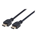 Manhattan HDMI Cable with Ethernet (CL3 rated, suitable for In-Wall use), 4K@60Hz (Premium High Speed), 3m, Male to Male, Black, Ultra HD 4k x 2k, In-Wall rated, Fully Shielded, Gold Plated Contacts, Lifetime Warranty, Polybag - HDMI-Kabel mit Eth...