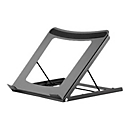 Manhattan Laptop and Tablet Stand, Adjustable (5 positions), Suitable for all tablets and laptops up to 15.6", Portable and Lightweight, Steel, Black, Lifetime Warranty - Notebook- / Tablet-Ständer - 39.6 cm - 10" - 15.6" - Schwarz