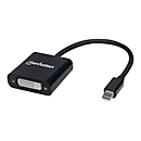Manhattan Mini DisplayPort 1.2a to DVI-I Dual-Link Adapter Cable, 4K@30Hz, Active, 19.5cm, Male to Female, Compatible with DVD-D, Black, Three Year Warranty, Polybag - Videoadapter - Mini DisplayPort zu DVI-I