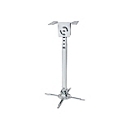 Manhattan Projector Mount, Ceiling, Universal, Tilt & Swivel, Height Range: 57 to 82cm, Max 20kg, Silver, Lifetime Warranty - Klammer - für Projektor - Silber