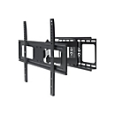 Manhattan TV & Monitor Mount, Wall, Full Motion, 1 screen, Screen Sizes: 37-65", Black, VESA 200x200 to 600x400mm, Max 50kg, LFD, Tilt & Swivel with 3 Pivots, Lifetime Warranty - Klammer - für LCD TV - stabiler Stahl - Schwarz - Bildschirmgröße: 9...