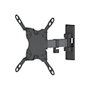 Manhattan TV & Monitor Mount, Wall, Tilt and Swivel, 1 screen, Screen Sizes: 13-42", Black, VESA 75x75 to 200x200mm, Max 20kg, Swivel with 2 pivots, Lifetime Warranty - Klammer - für LCD-Display - Stahl - Schwarz - Bildschirmgröße: 33-106.7 cm (13...