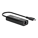 Manhattan USB-C to 2.5GBASE-T Gigabit (10/100/1000 Mbps & 2.5 Gbps) RJ45 Network Adapter, Multi-Gigabit Ethernet, Black, Three Year Warranty, Box - Netzwerkadapter - USB-C 3.2 Gen 1 / Thunderbolt 3 - 10M/100M/1G/2,5 Gigabit Ethernet x 1