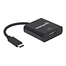 Manhattan USB-C to HDMI Cable, 4K@30Hz, 8cm, Black, Male to Female, Three Year Warranty, Blister - Videoadapter - HDMI / USB - 8 cm