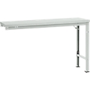 Manuflex aanbouwtafel UNIVERSAL Speciaal, 1500 x 800 mm, melamine lichtgrijs, lichtgrijs