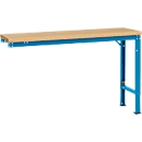 Manuflex aanbouwtafel UNIVERSAL Speciaal, 1500 x 800 mm, multiplex natuur, lichtblauw