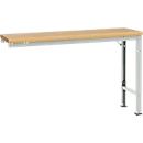 Manuflex aanbouwtafel UNIVERSAL Speciaal, 1500 x 800 mm, multiplex natuur, lichtgrijs
