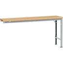 Manuflex aanbouwtafel UNIVERSAL Speciaal, 1750 x 800 mm, multiplex natuur, aluminium zilver