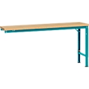 Manuflex aanbouwtafel UNIVERSAL Speciaal, 1750 x 800 mm, multiplex natuur, waterblauw