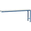 Manuflex aanbouwtafel UNIVERSAL Speciaal, 2000 x 800 mm, melamine lichtgrijs, briljantblauw