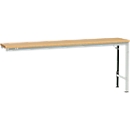 Manuflex aanbouwtafel UNIVERSAL Speciaal, 2000 x 800 mm, multiplex natuur, lichtgrijs