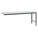 Manuflex aanbouwtafel UNIVERSAL Speciaal, tafelblad kunststof, 2000 x 1000, antraciet