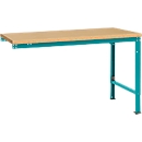 Manuflex aanbouwtafel UNIVERSAL Speciaal, tafelblad multiplex, 1500 x 1000, waterblauw