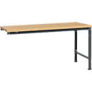 Manuflex aanbouwtafel UNIVERSAL Speciaal, tafelblad multiplex, 1750 x 1000, antraciet