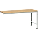 Manuflex aanbouwtafel UNIVERSAL Speciaal, tafelblad multiplex, 1750 x 1000, lichtgrijs