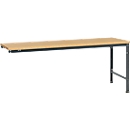 Manuflex aanbouwtafel UNIVERSAL Speciaal, tafelblad multiplex, 2000 x 1000, antraciet